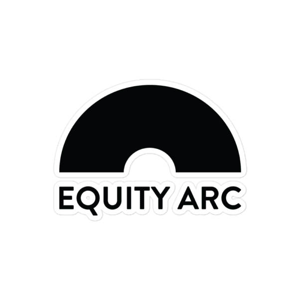 Equity Arc Sticker, Black - Image 3