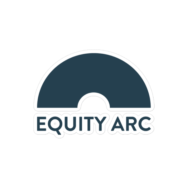 Equity Arc Sticker, Navy - Image 3