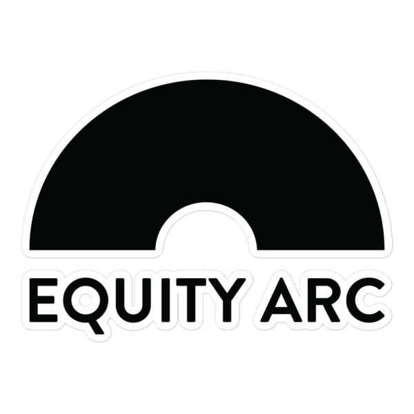 Equity Arc Sticker, Black