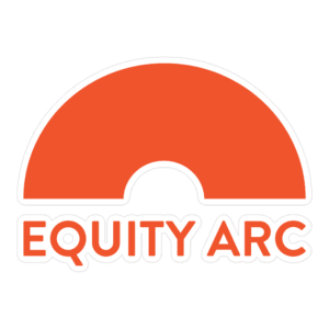 Equity Arc Sticker, Orange