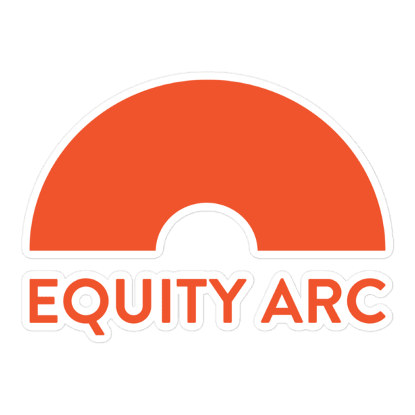 Equity Arc Sticker, Orange