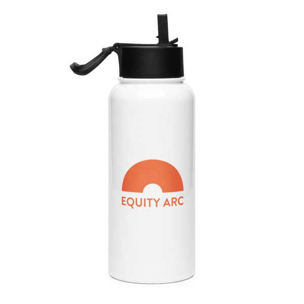 Equity Arc Stainless Steel Water Bottle with Straw - Image 4